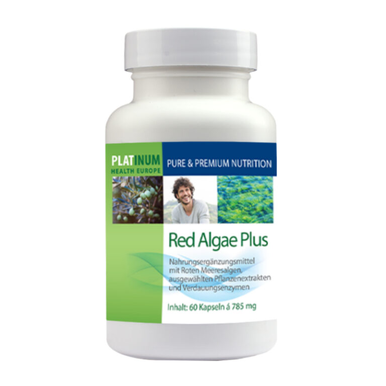 Nahrungsergänzungsmittel mit roten Algen in Kapseln