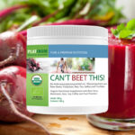 Bio-Nahrungsergänzungsmittel mit Roter Beete.