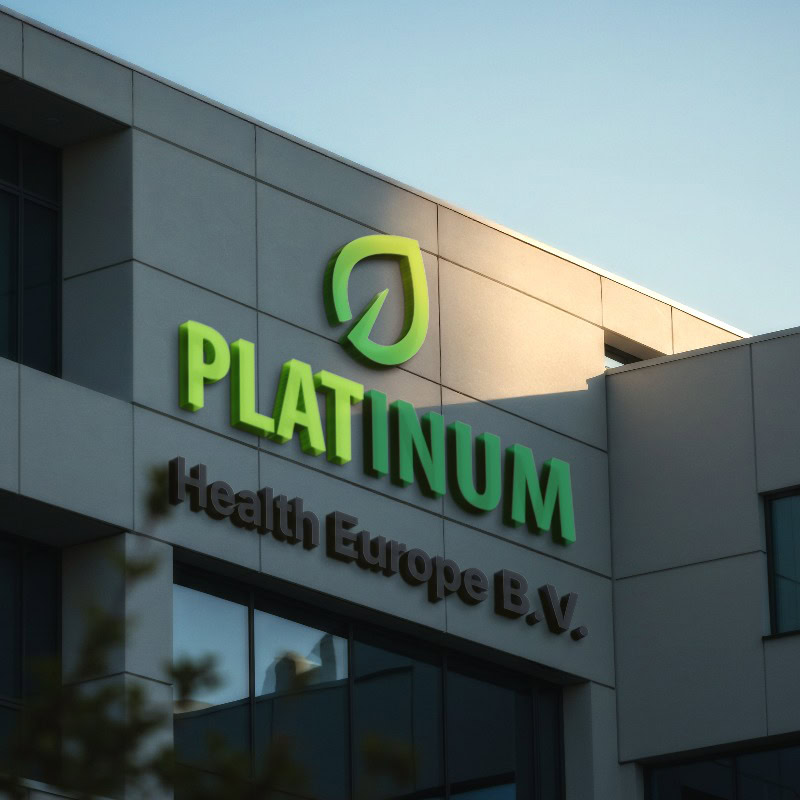 Firmenschild von Platinum Health Europe B.V.