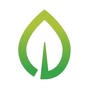 Grünes Blattlogo