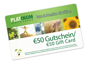 €50 Geschenk-/Gutschein von Platinum Health